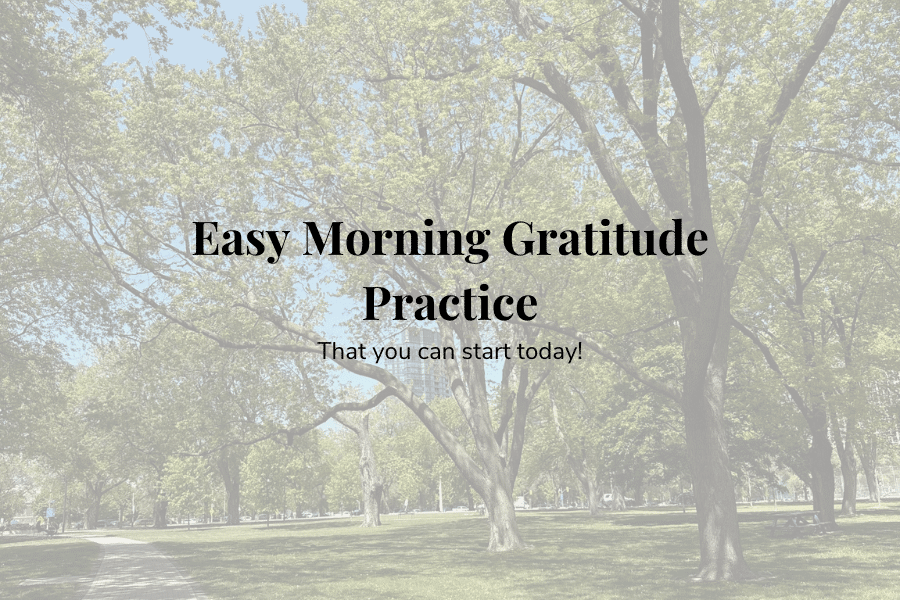 easy morning gratitude practice