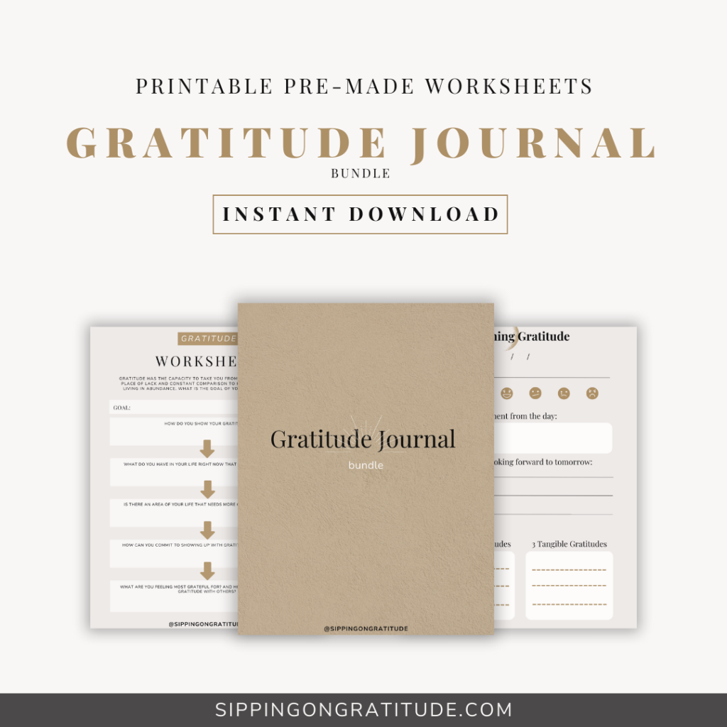 digital gratitude journal bundle